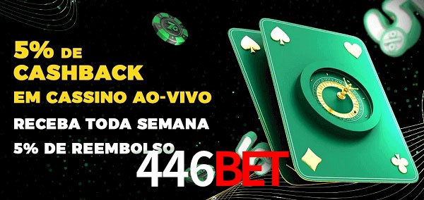 Promoções do cassino ao Vivo 446bet